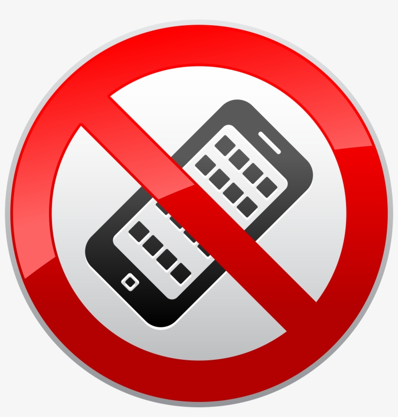 No Activated Mobile Phones Prohibition Sign Png Clipart - Fora Da Area De Cobertura, transparent png #214576