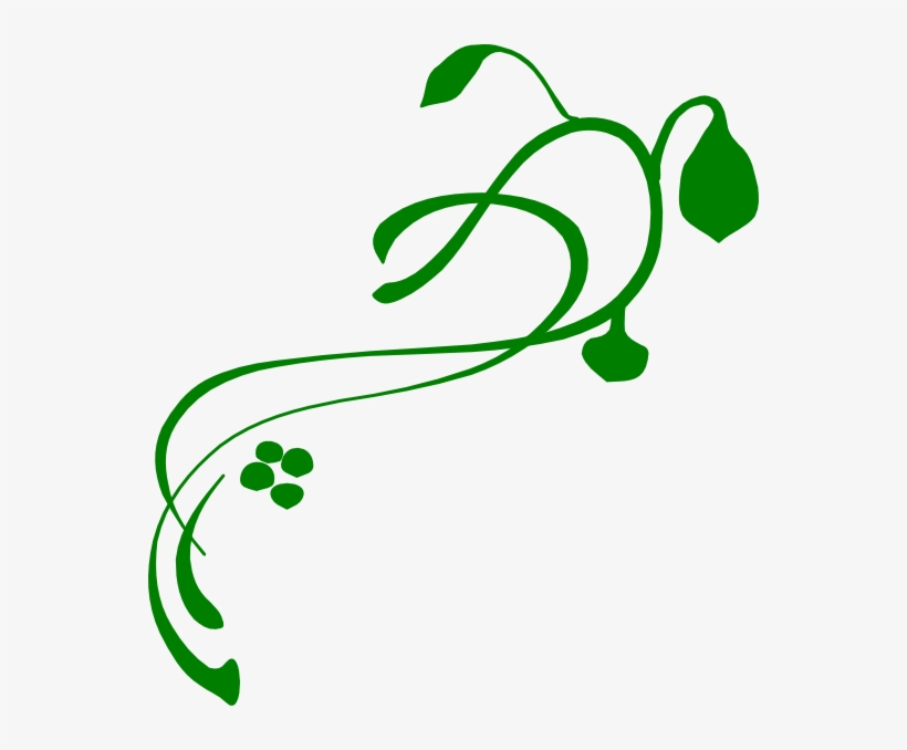 How To Set Use Green Swirl Vine Clipart, transparent png #214623