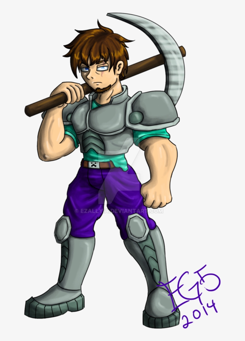 Clip Art Black And White Library Capt Steve By Dark - Steve Minecraft Anime, transparent png #214906