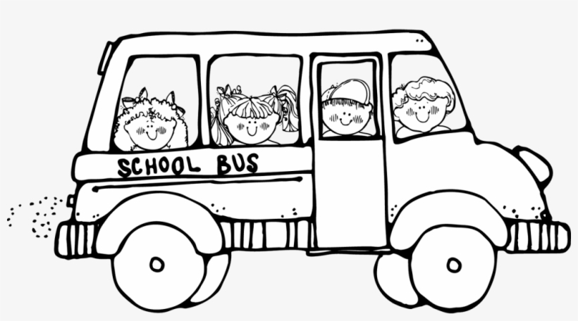 School Bus Safety Coloring Page - School Bus Clipart Black And White, transparent png #214928