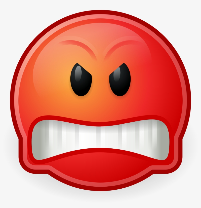 Gnome Face Angry - Angry Facial Expression Cartoon, transparent png #215119