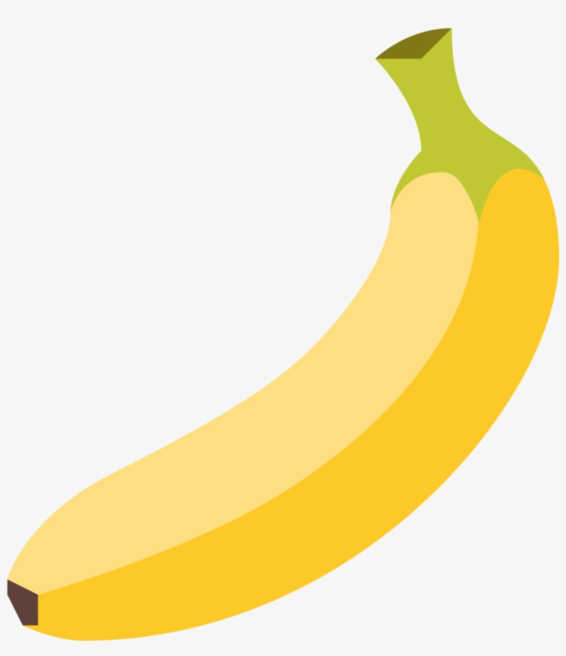 This Is A Drawing Of A Single Banana - Banana Icono, transparent png #215156