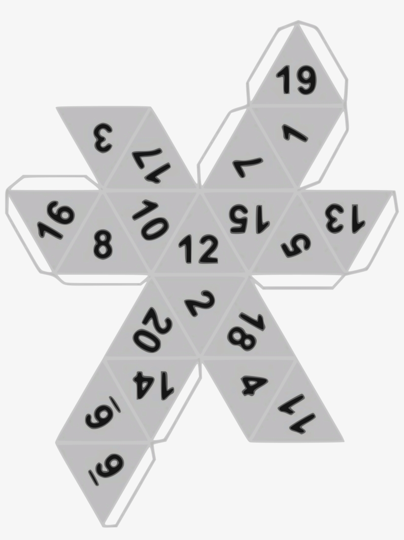 Open - D 20 Layout, transparent png #215346