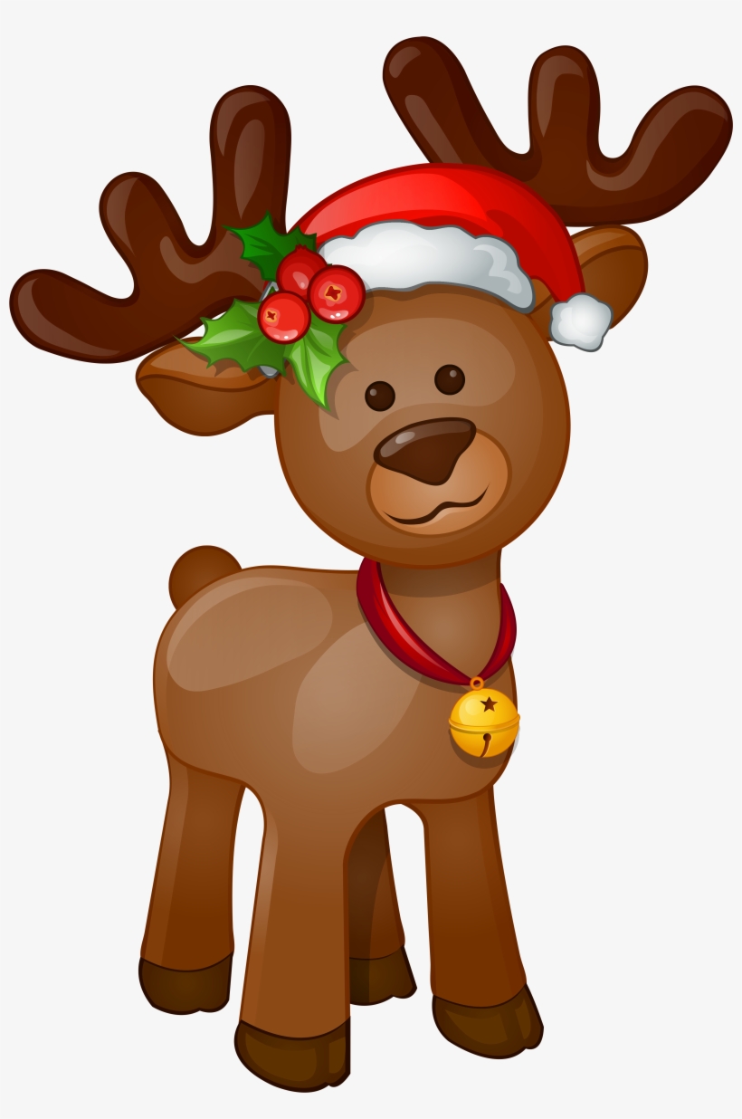 Christmas Reindeer Png Clipart Freeuse Download - Deer Clip Art Christmas, transparent png #215458