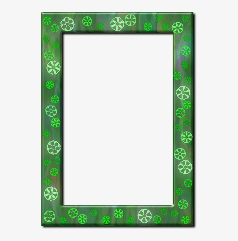 Picture Frames Green Collage Color Red - Clip Art, transparent png #215461