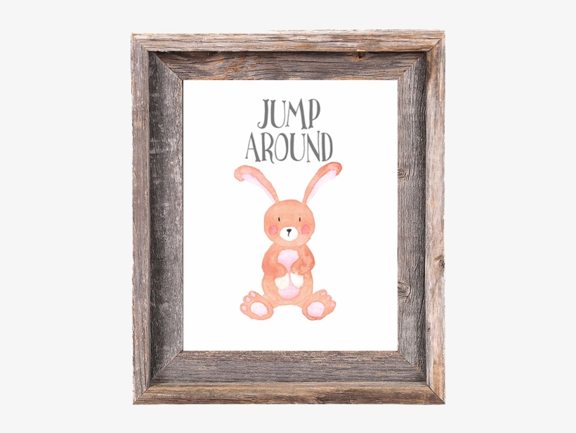 Bunny Jump Around - 8x10 Picture Frames -signature Barnwood Reclaimed Wood, transparent png #215498