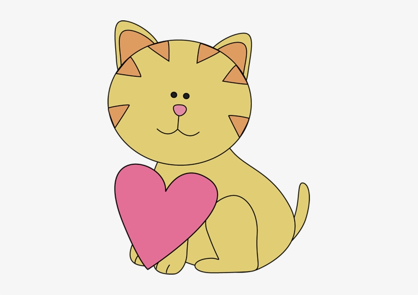 Kitty Cat Valentine Clip Art - Kitty Cat Clip Art, transparent png #215527