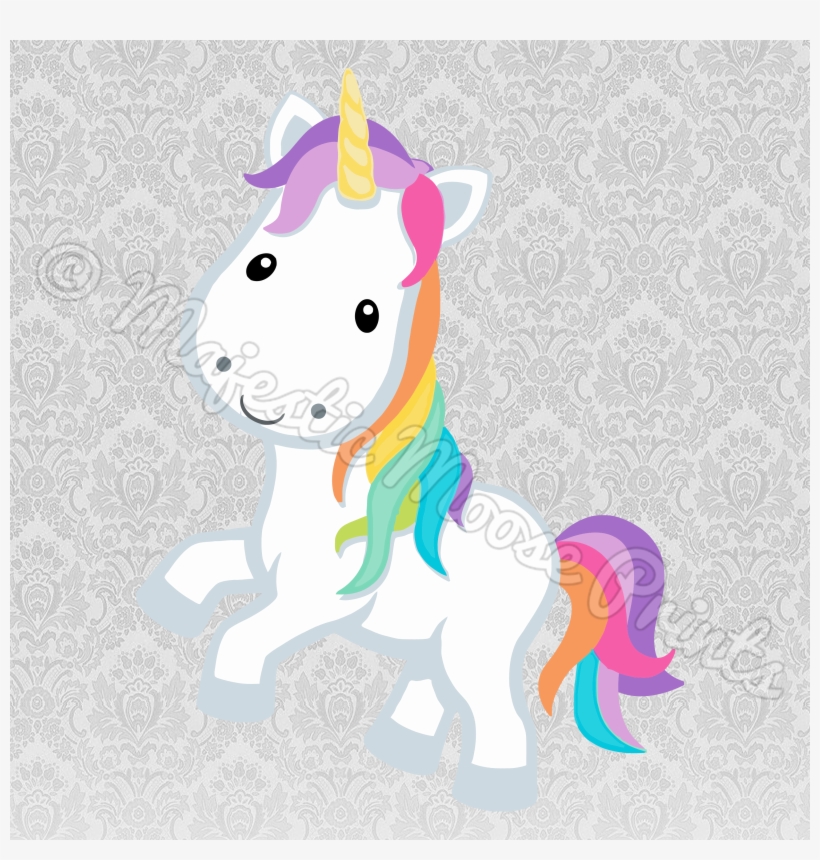 Royalty Free Cartoon Stock Unicorn Designs - Unicorns And Rainbows To Print, transparent png #215552