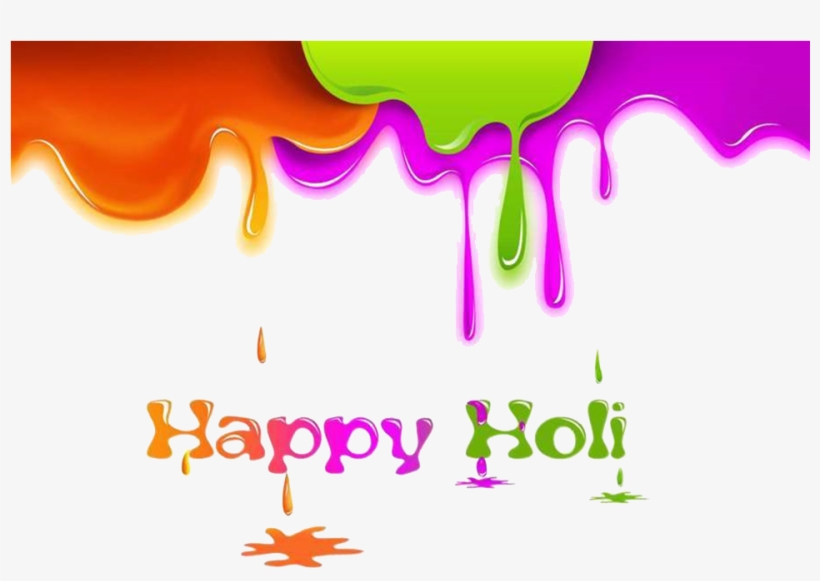 Happy Holi Text Png, transparent png #215768