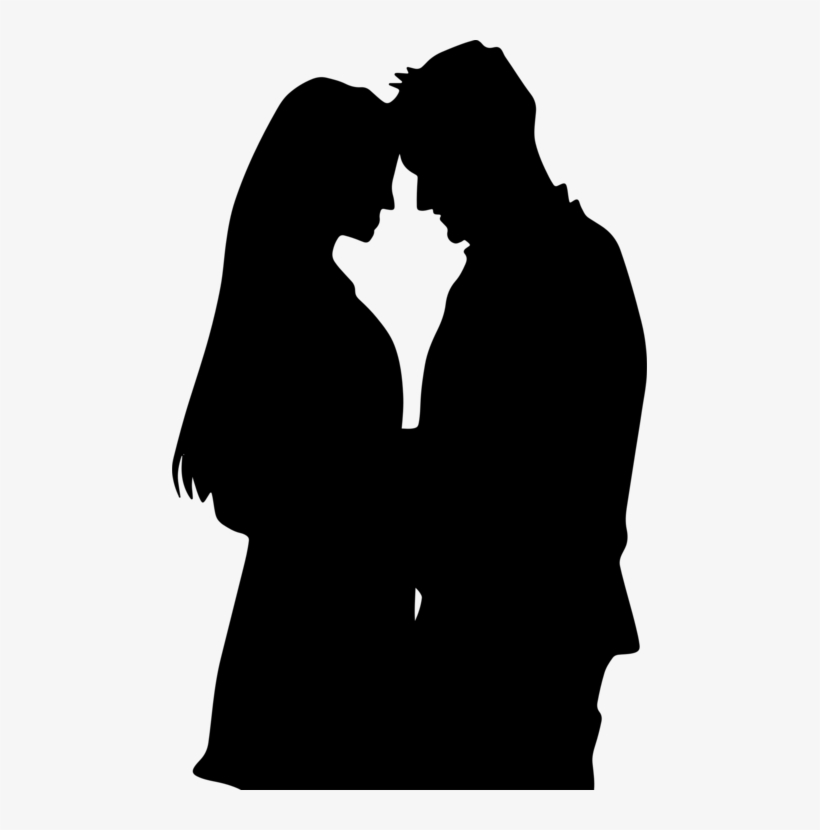 Romance Film Silhouette Couple Drawing - Romance Clip Art, transparent png #215853