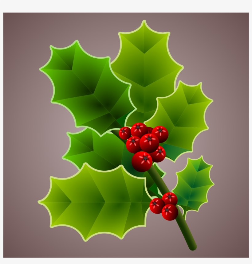 This Free Icons Png Design Of Holly Branch 3, transparent png #215873