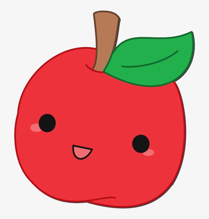 Drawing Apples Chibi - Cute Cartoon Apple Transparent - Free Transparent  PNG Download - PNGkey