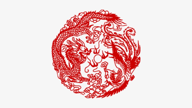 Dragon And Phoenix - Dragon And Phoenix Png, transparent png #216034