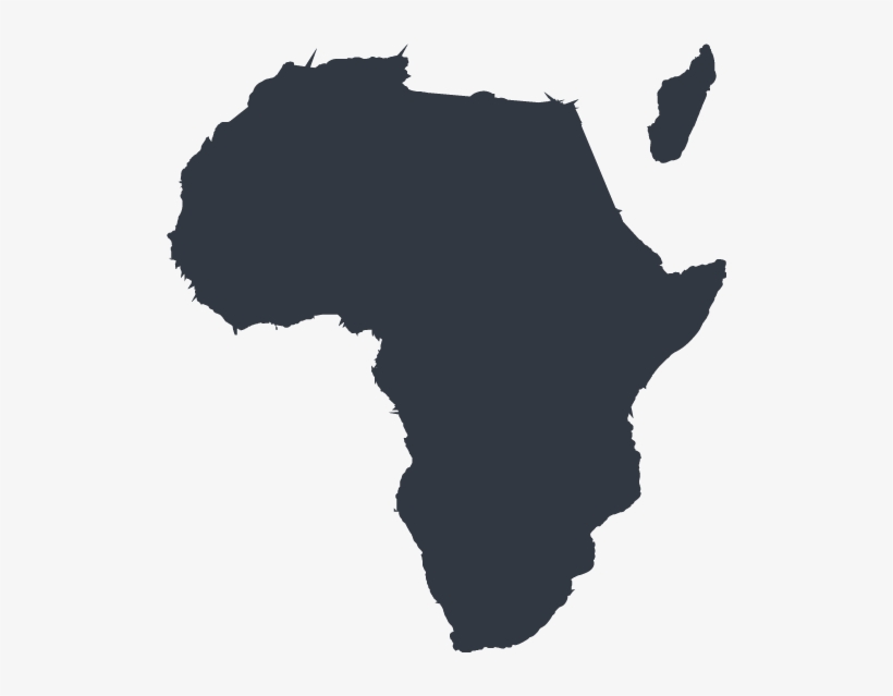 Go To Image - Africa Map Png Black, transparent png #216149