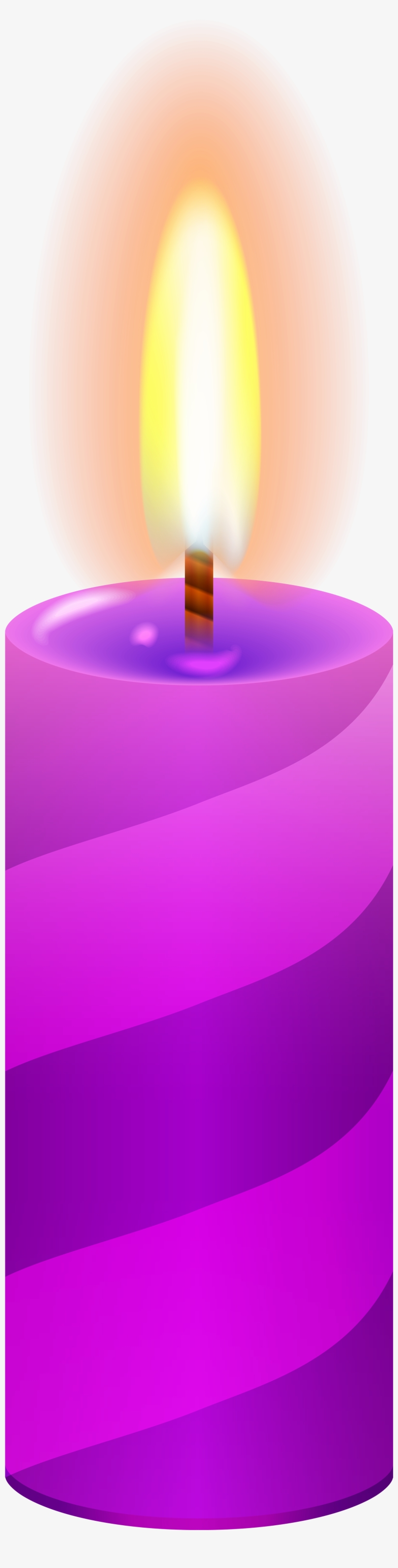 Candle Purple Png Clip Art - Pink Candles Png, transparent png #216389