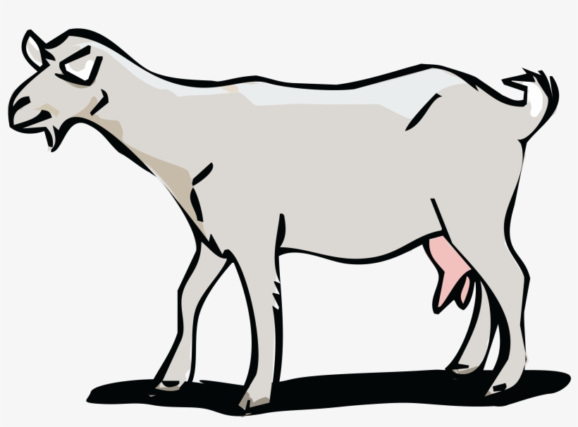 Free Clipart Of A Goat - Clip Art, transparent png #216409