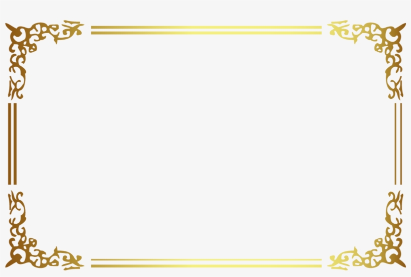 Golden Frame Png, transparent png #216411