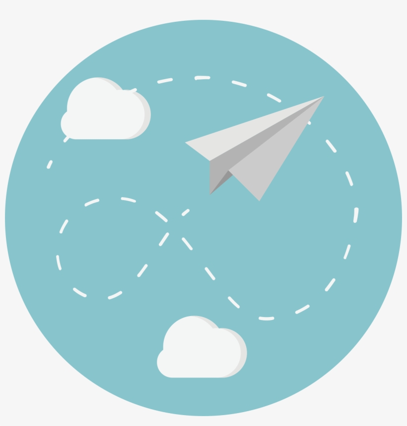 The Strange Seahorse Tail - Vector Paper Plane Png, transparent png #216441