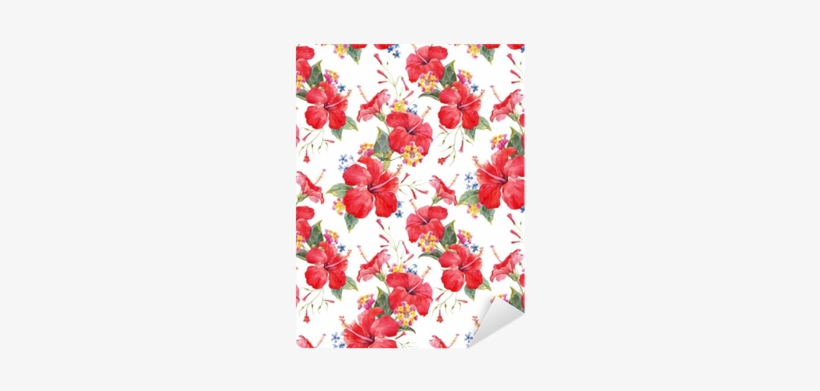 Watercolor Tropical Floral Vector Pattern Sticker • - Watercolor Painting, transparent png #216503