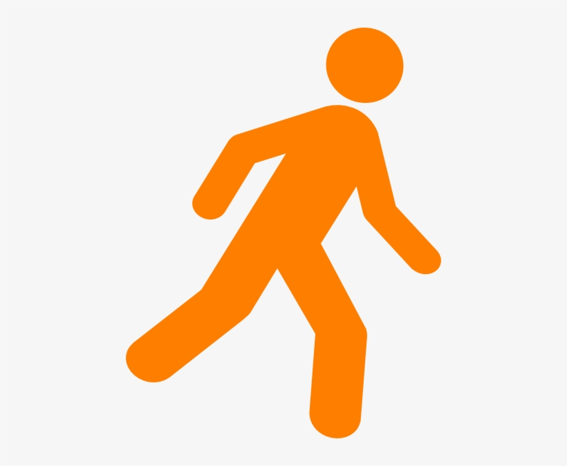 Walking Icon - Walking Man Icon, transparent png #217324