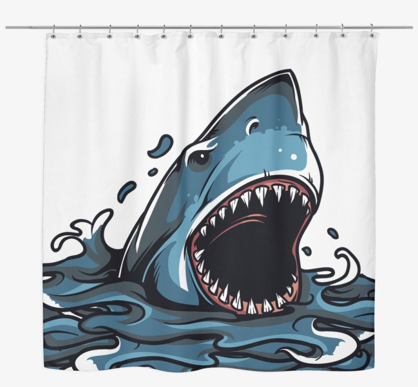 #nktees Hashtag On Twitter - Unique Ocean Life Great White Shark Art T-shirt &, transparent png #217591