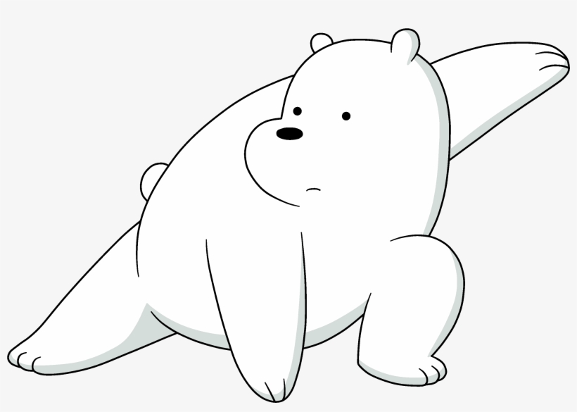 Ice Bear - We Bare Bears Black, transparent png #218022