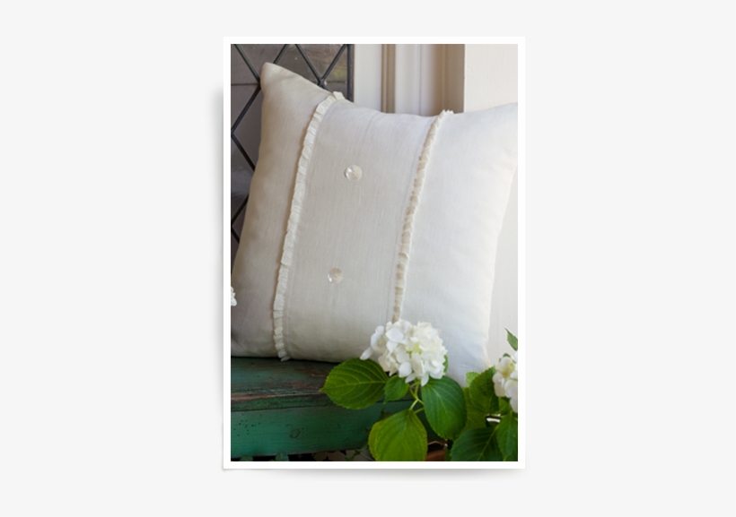 Hampton Cream Porch Pillow - Joss & Main Irenee Linen Throw Pillow, transparent png #218194