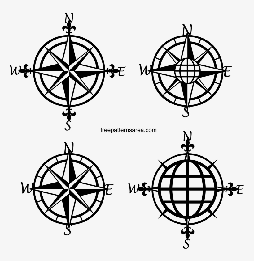 View Larger Image Free Vintage Nautical Compass Rose - Intoq - Magfix - Mobile & Tablet Car Mount - Air, transparent png #218312
