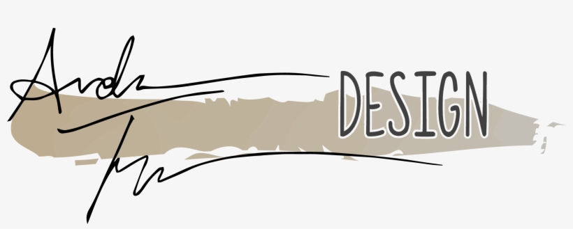 Andrea Turner Design Logo With Bronze Watercolor - Watercolor Painting, transparent png #218866