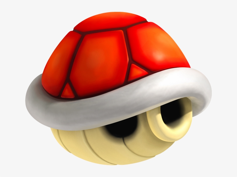 Red Shell Artwork - Mario Kart 7 Red Shell, transparent png #218941