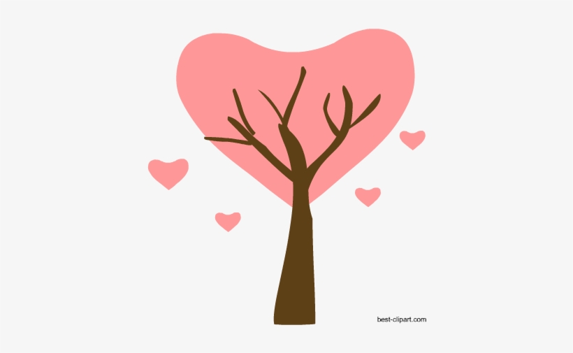 Heart Shaped Tree, Free Png Clip Art - Clip Art, transparent png #219048