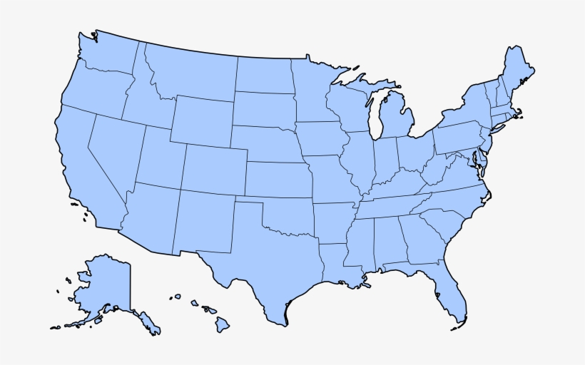 Dealer Locator Porter Athletic - Blue Map Of Us, transparent png #219073