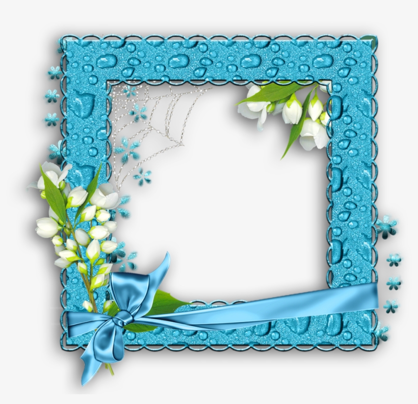 Blue Water Png Photo Frame - กรอบ รูป สี ฟ้า, transparent png #219094