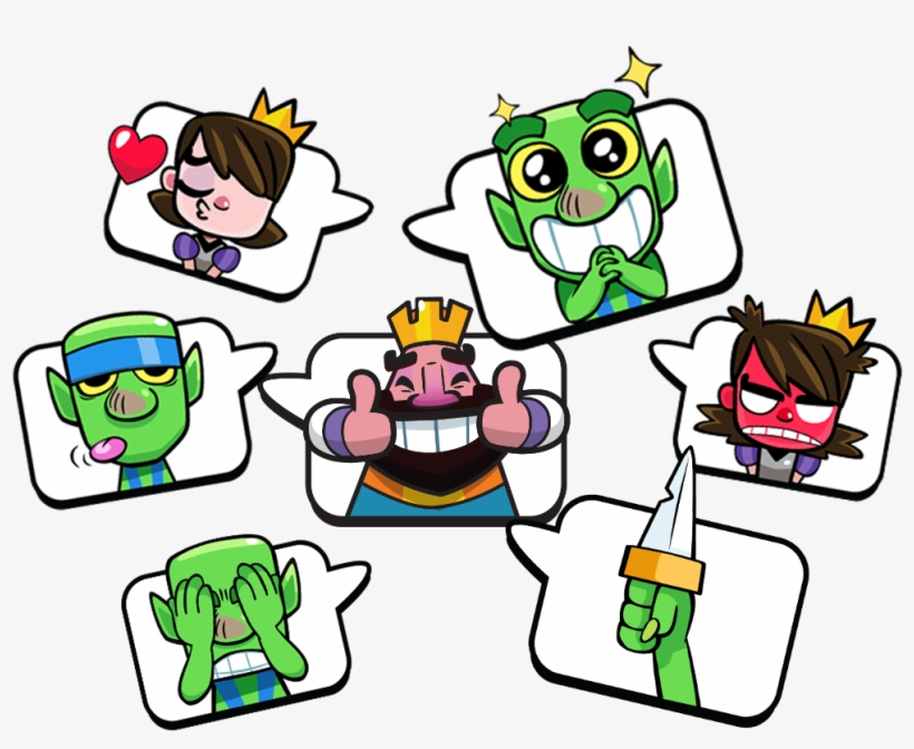 Emotes - Clash Royale Goblin Emotes, transparent png #219250