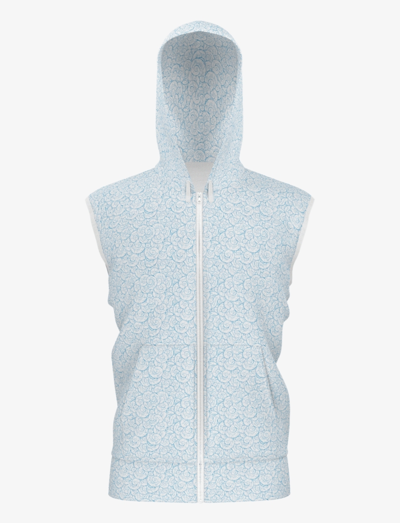 Sleeveless Hoodie - Watercolor Anemones - Hoodie, transparent png #219377