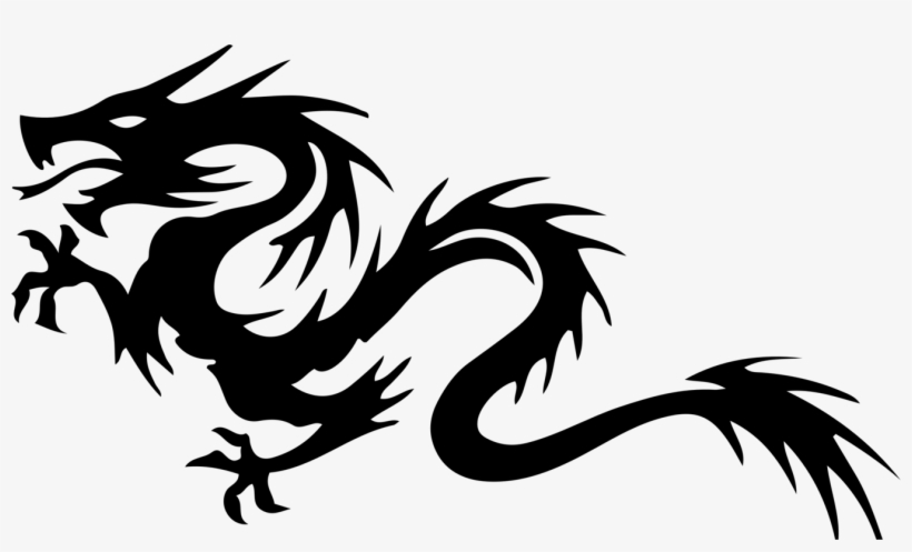 Chinese Dragon Legendary Creature White Dragon Decal - Dragon Tribal Png, transparent png #219585