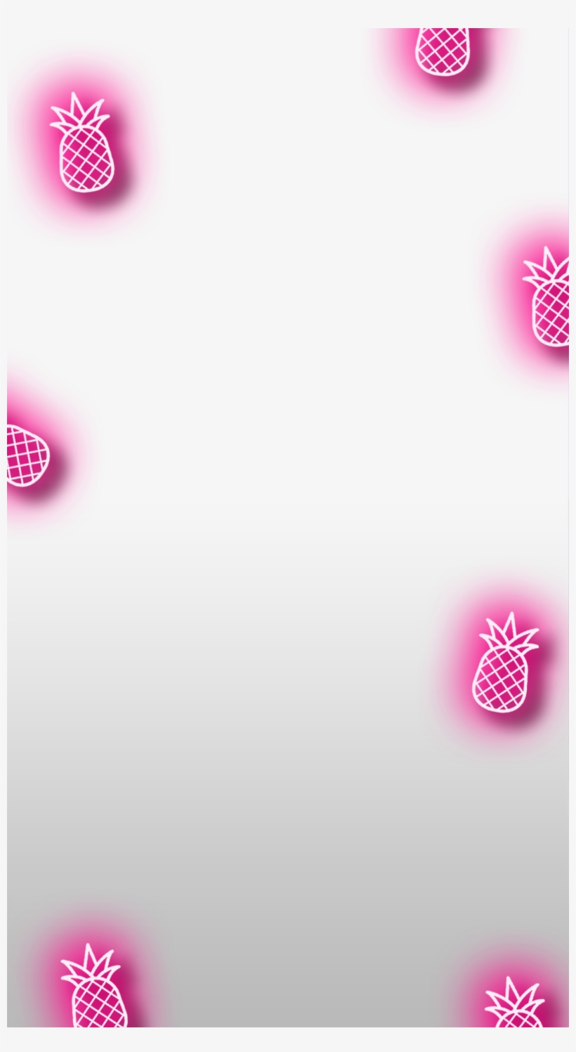 Neon Pineapple Bachelorette Snapchat Filter Transparent - Heart Filter Snapchat Transparent, transparent png #219702