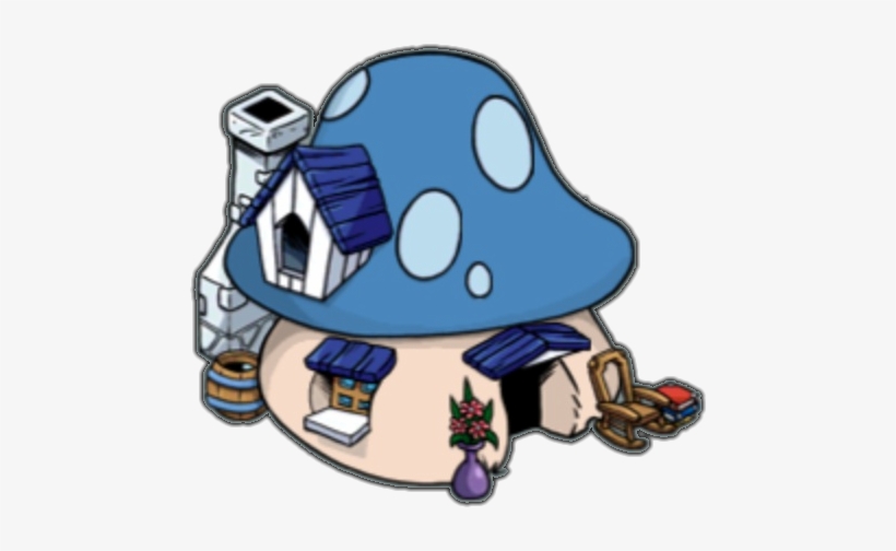 Grandpa Smurfs Hut Is Also Available In The Mountains - Smurf Houses, transparent png #2100243