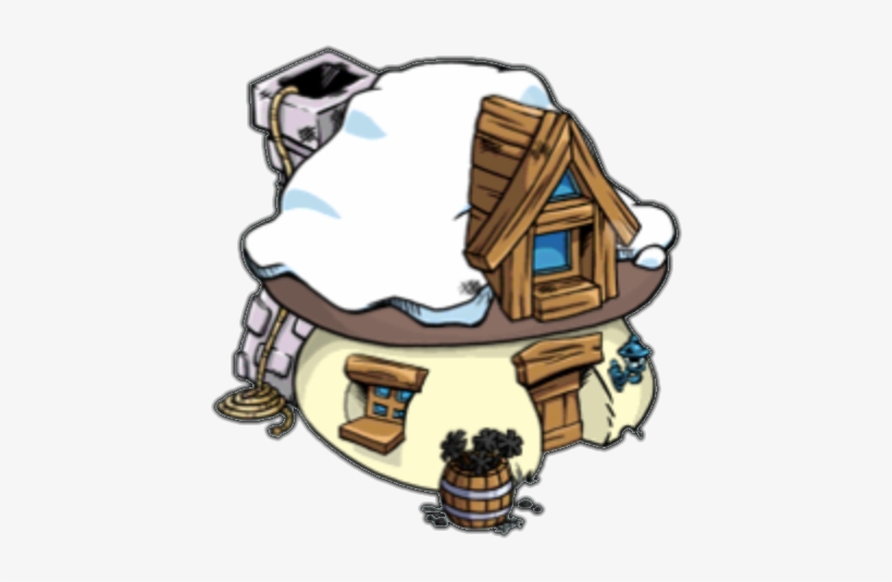 Smurfs Clipart Smurf Village - Smurfs House Png, transparent png #2100283