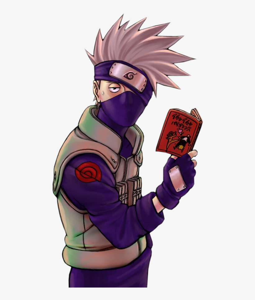 Http - //i603 - Photobucket - Com/albums/taras Colle - Kakashi Reading Gif Png, transparent png #2100707