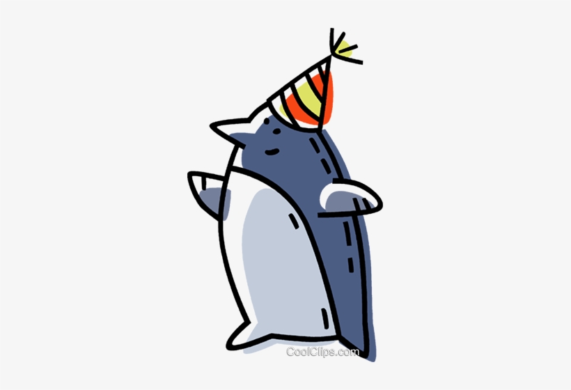 Penguin In A Funny Hat Royalty Free Vector Clip Art - Celsius, transparent png #2100731