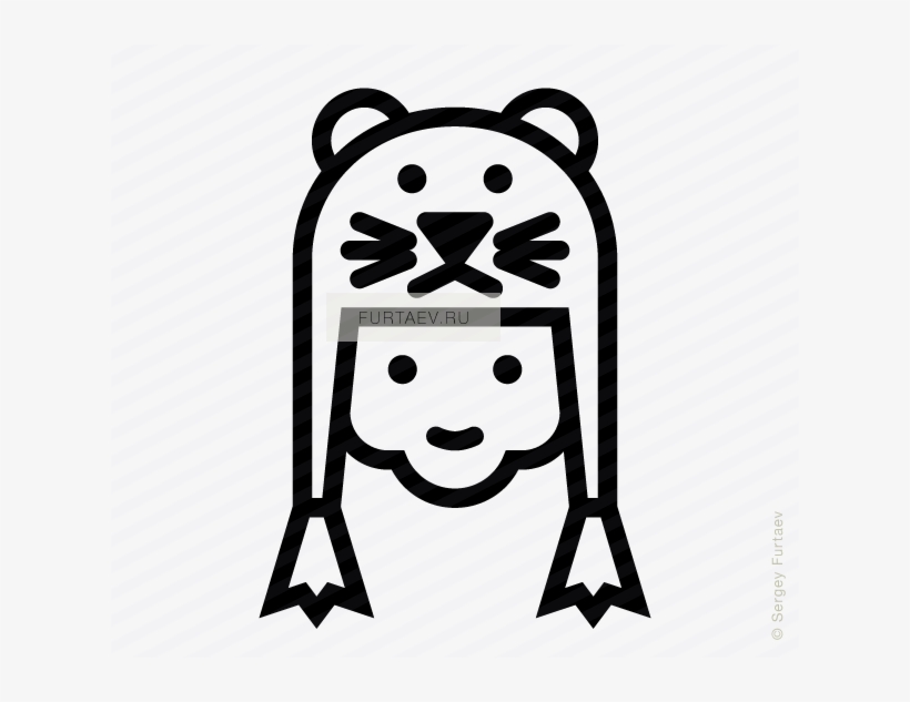 Vector Icon Of Baby In Funny Hat - Icon, transparent png #2100963