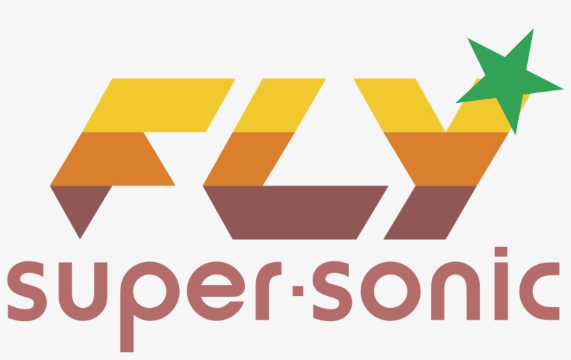 Fly Super Sonic Logo Png Transparent - Vector Graphics, transparent png #2101346