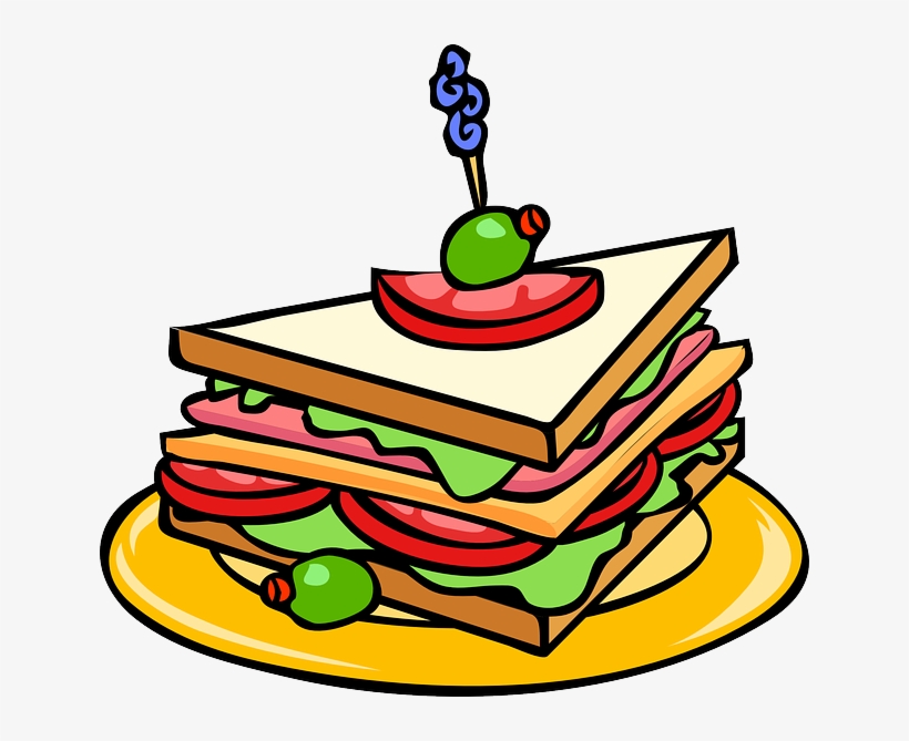 Snacks Clipart Png - Club Sandwich Clipart, transparent png #2102007