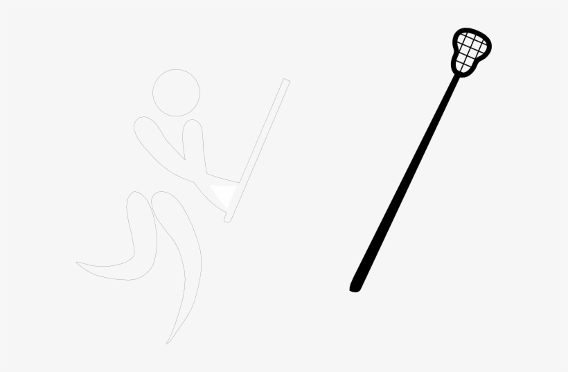 White Lacrosse Stick Png Svg Free - Lacrosse Stick To Draw, transparent png #2102052