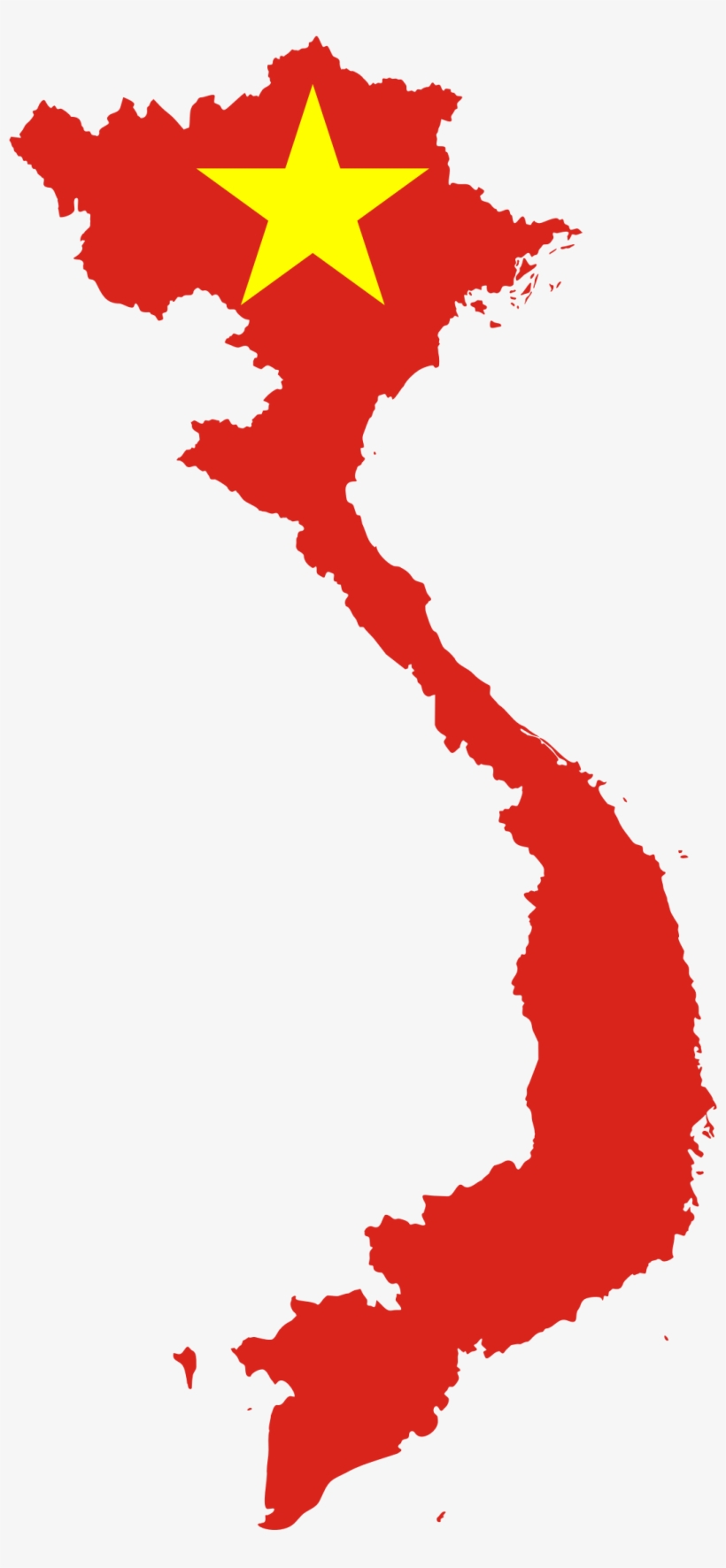 This Free Icons Png Design Of Vietnam Map Flag, transparent png #2102224
