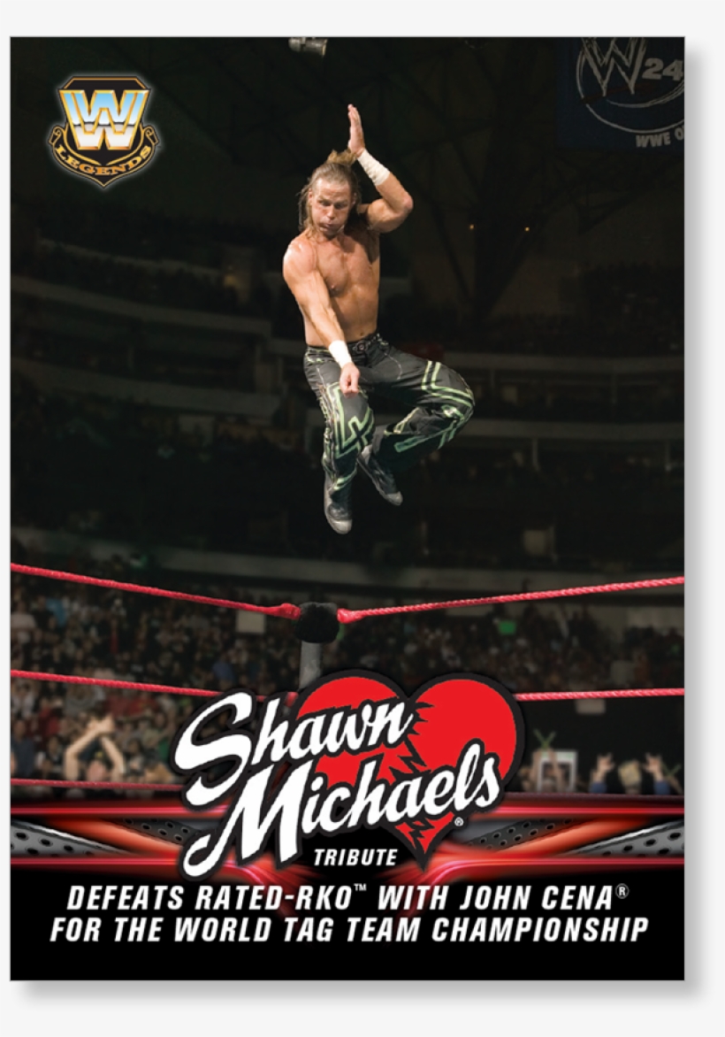 2018 Topps Wwe Heritage Defeats Rated-rko With John - Official Wwe Shawn Michaels Soft Gel Case, transparent png #2102638