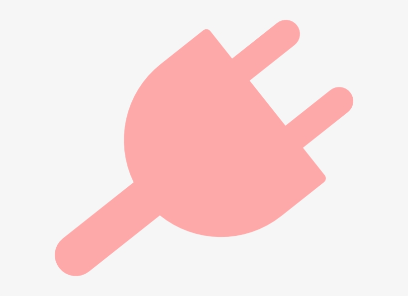 Small - Pink Electrical Plug, transparent png #2102732