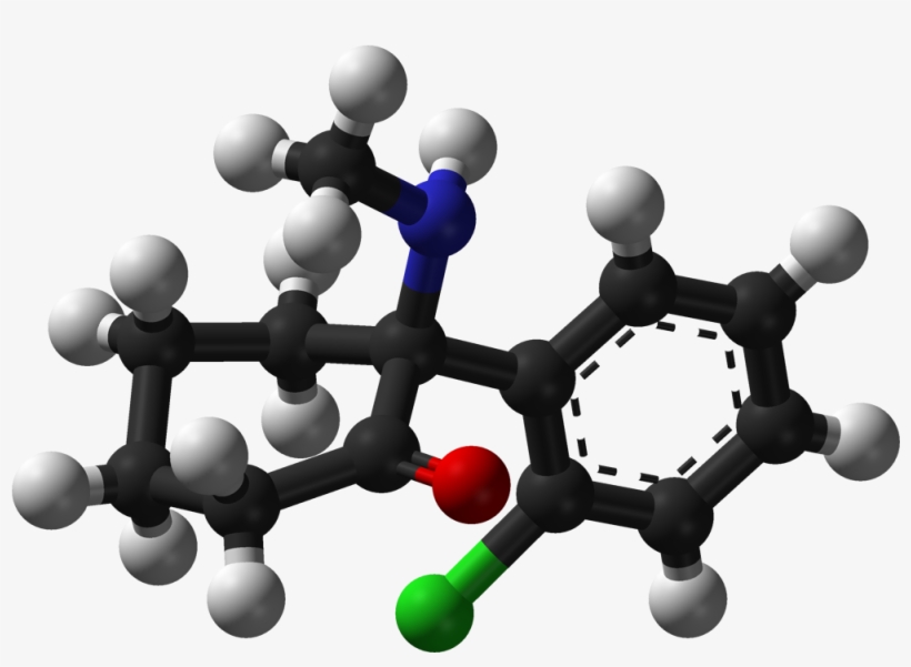 S Ketamine 3d Balls - Molecule, transparent png #2103252