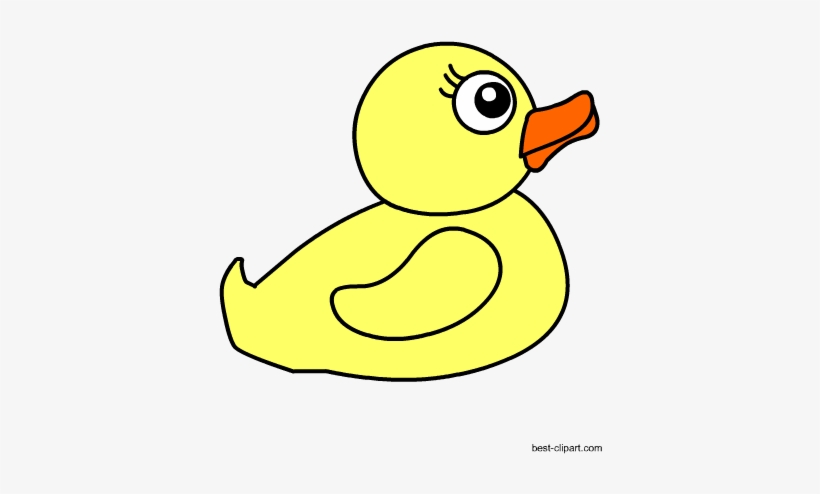 Cute Yellow Rubber Duck Clip Art - Rubber Duck, transparent png #2103704